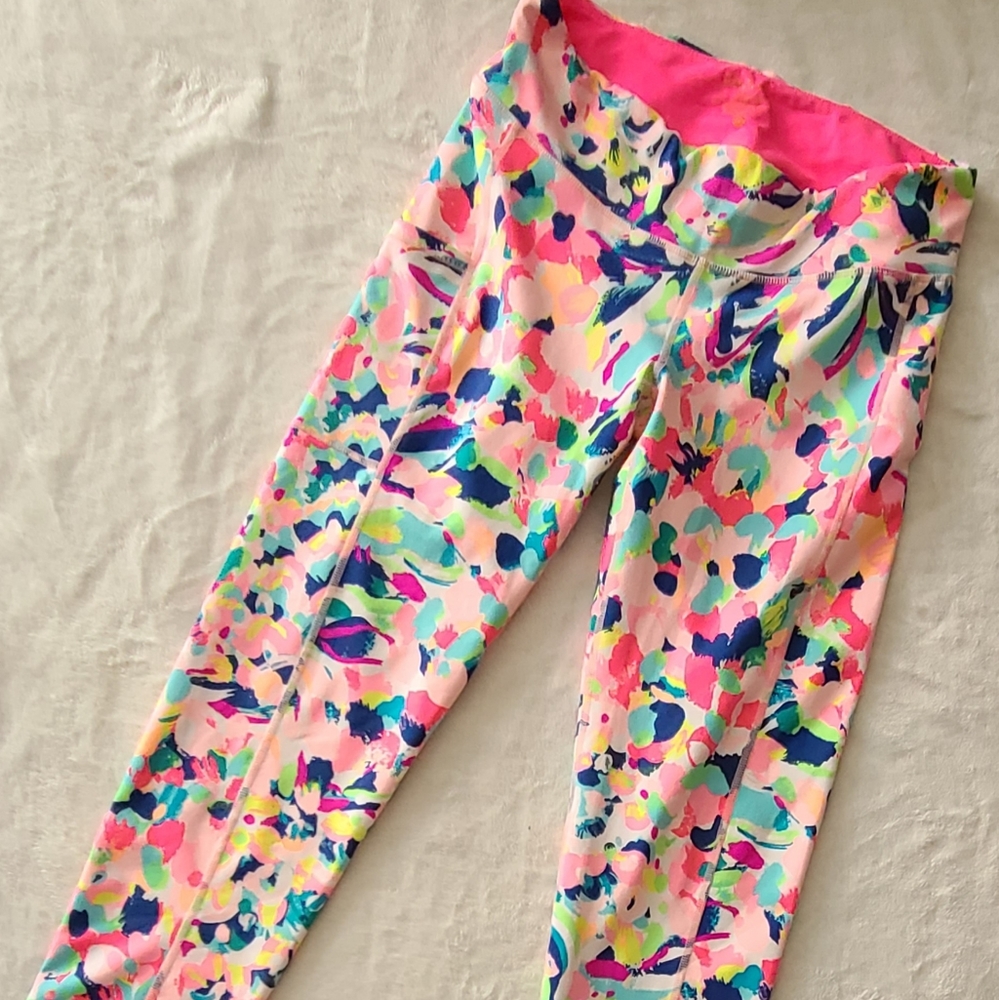 Lilly Pulitzer Luxletic Leggings Pina Colada Club